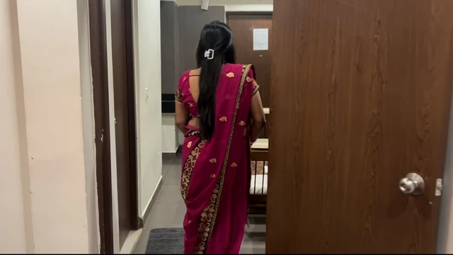 Indian desi VVIP rich lady owner's pussy fucked by her Besharam young boy maid at her own house with clear hindi conversation.