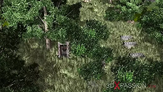 Zalim canavarlar genç kızı karanlık zindanda sikiyor