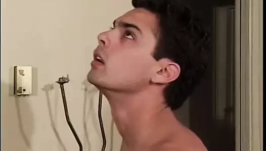 iki biseksüel erkek ve busty sürtük emmek ve Siktir et