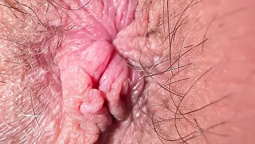 Ovulation Slut - Hairy Wet Pussy Fingering, Close Up Anus & Creamy Hole