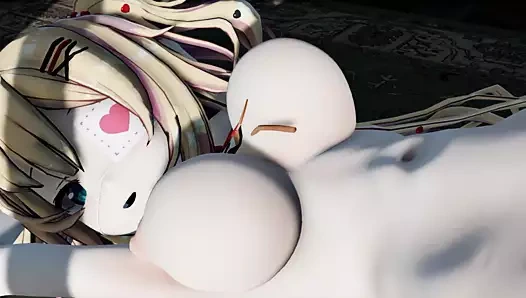 Kız arkadaş bakire arkadaşının amının tadına baktı ve ateşli diliyle içine girdi