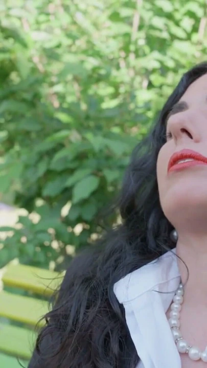 VIP4K. Mommy Pleasures Herself with a Vibrator in the Backyard | Clip 1