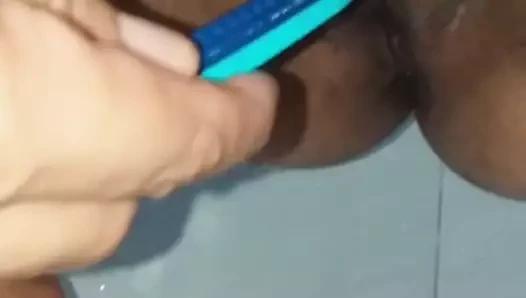 Limpando a entrada da pica