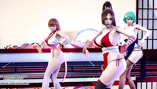 MMD GigaReolEVO - Addiction 4K Mai Shiranui Tamaki Kasumi