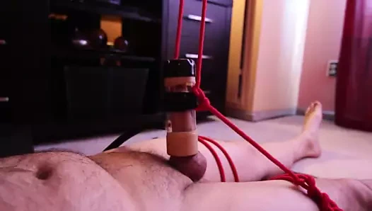 Makine sağılan ve iki kez harap orgazm