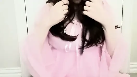 Kadın maskesi self nefes oyunu ve vibratör