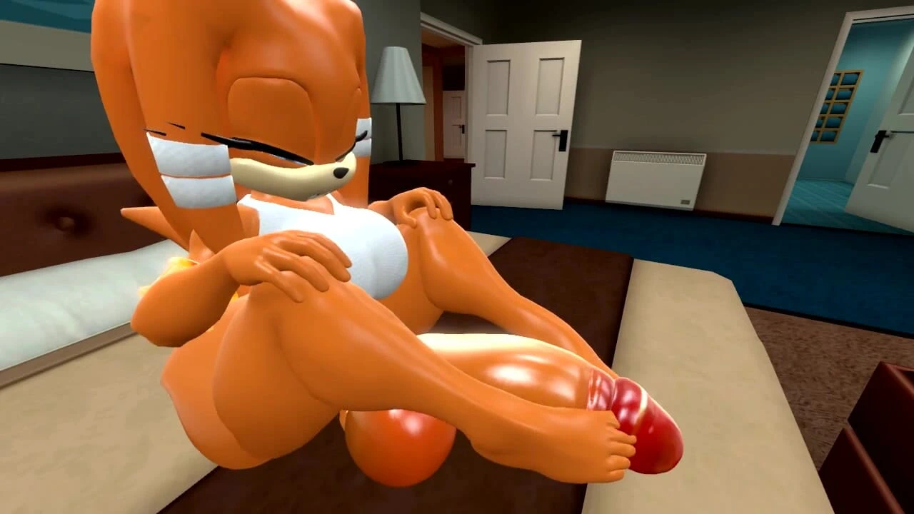 Futanari Tikal ayaklarıyla kendini boşaltıyor