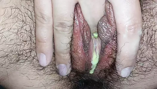 Amateur wife masturbates and fingers pussy until orgasm