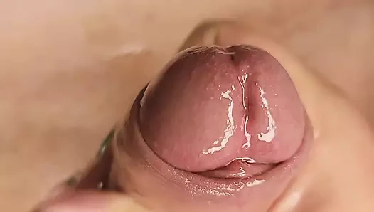 Kadın bakış açısı yakın çekim mastürbasyon, yağlanmış kenarlı elle muamele ve büyük boşalma