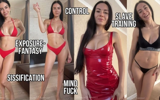 Mindfuck kadın egemenliği itaatkar kadın kılıklı köle kontrolü ve teşhir fantezisi