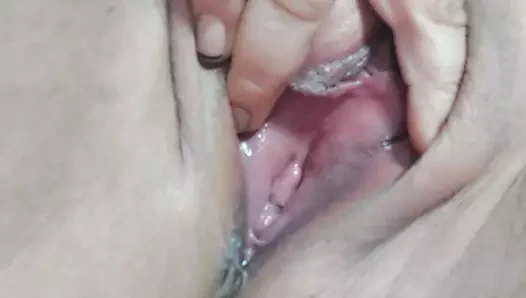 Büyük amcık zum ile bal damlayan