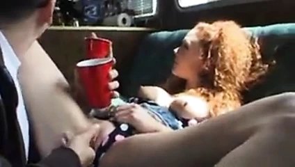 Babe gets banged in mz bang van and takes cumshot load