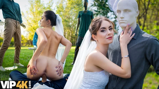 BRIDE4K. Yeni Evliler İnsanların Önünde Sikişmeyi Seviyor