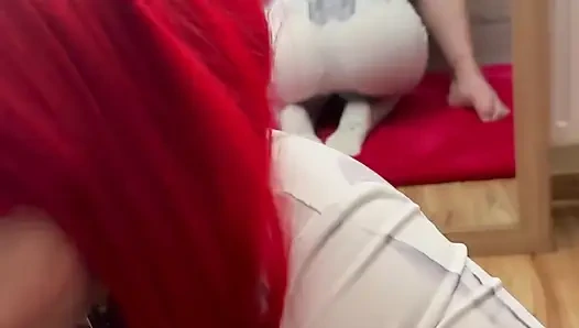 Nutaku şehvet tanrıçası crosplay: ilahi oral seksiyle idam ediliyor