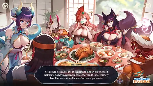 Ep9: Seçilmiş 5 ile çay töreni - İmparatorluk Harem'de kraliyet toplantısı - harem fantezisi