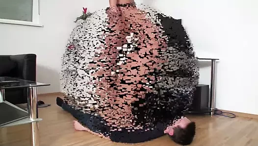 oturma odası femdom ayaklar altına