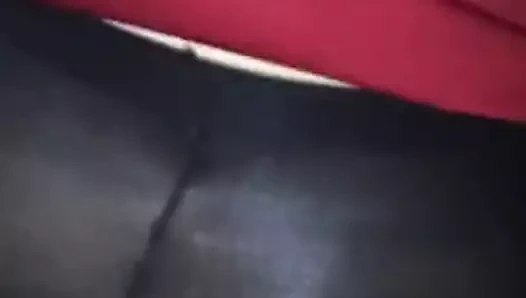 Elbise ve külotlu çorap ile kız arkadan horoz alma