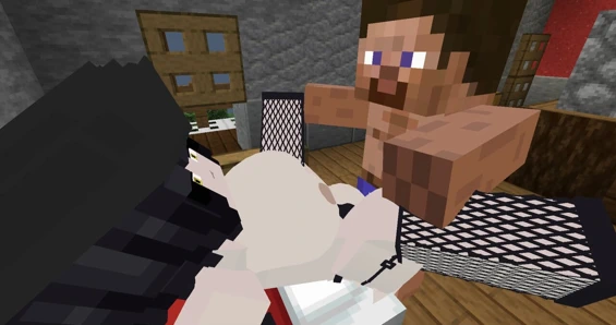 Jenny mod Minecraft lady dimitrescu ve azgın ve uslu oğlunun onu tatmin etmesi için istiyor