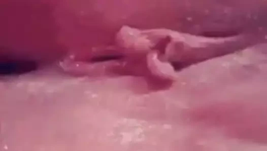 In The Jerk Room Wife Playing with her sweet pussy