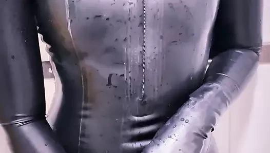 Black Lateks Catsuit