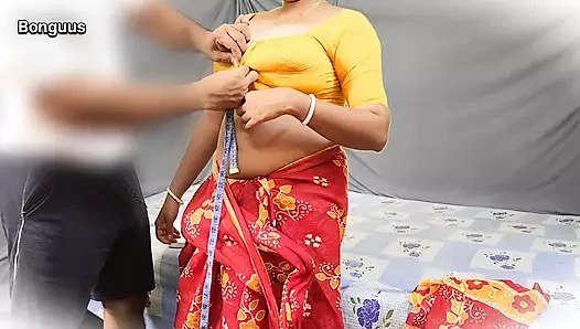 Dress Tailor Fucks Big Boob Milf then Cum inside her Pussy