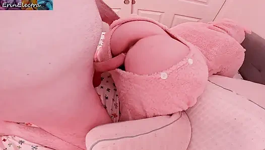 Stepbrother and stepsister playing around and having sex before trick or treating