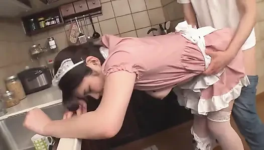 Ryoka Sakurai Seksi Hizmetçi Vücut anında Tutku Hizmeti