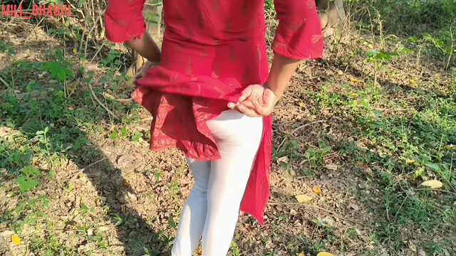 Village sex outdoor jungle hot tight little pussy fuck desi hindi girl