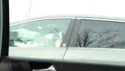 Mal wieder im Auto gewichst.