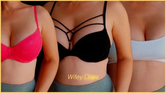 Evli kadın zevkin için farklı sutyen deniyor - bölüm 3