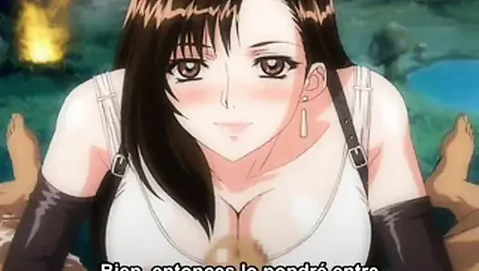 Sarcasticshovel392 sunar: Final Fantasy VII'dan Tifa Lockhart İngilizce altyazılı yoğun anime tarzı oral seks seansında yeniliyor