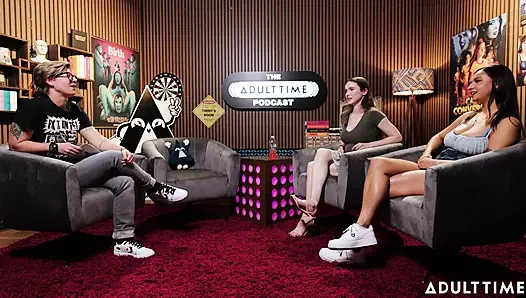 Hailey Rose ve Hazel Moore Short Kings, Ücretsiz Kullanım ve Coregasms | Adult Time Podcast