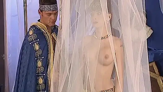 Çarpıcı Alman hatunlarla en ateşli kostümlü grup seks partisi