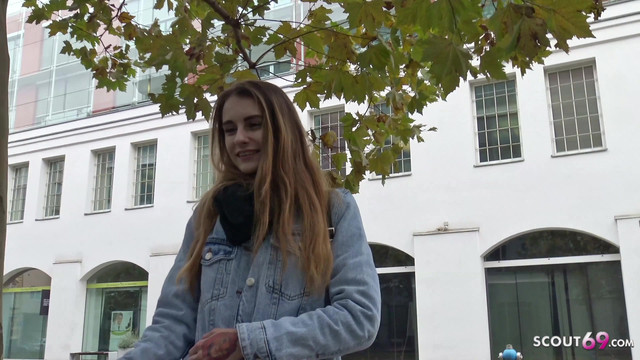 GERMAN SCOUT - SKINNY GIRL FUCK TO EYE ROLL AT PICKUP CAST