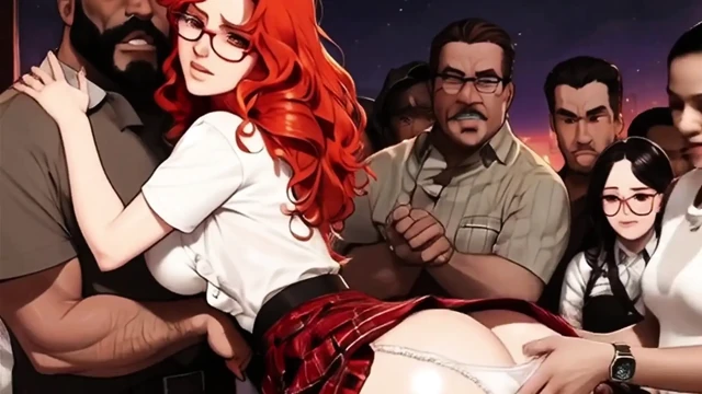 Seksi genç kadınlar mosh pit'te terli büyük zenci buluyor