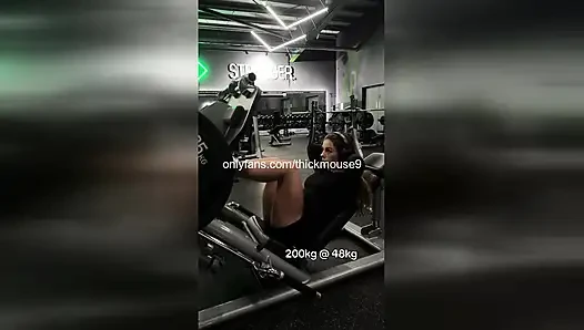 TikTok Live Gym Gangbang: 5 Strangers Breed 18yo Pussy