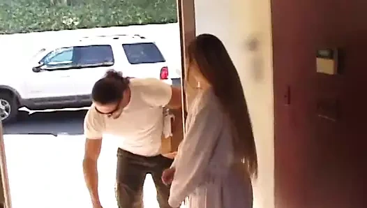 Lezzetli bir şişman eşek ile kalın sarışın arkadan becerdin alır