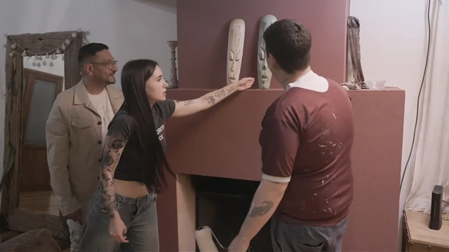 He must have a HUGE dick! The painter watches Chavita getting fucked by her sugar daddy