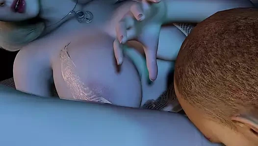 3 boyutlu iri güzel ateşli sarışın sürtük ıslak amını çok sert siktiriyor