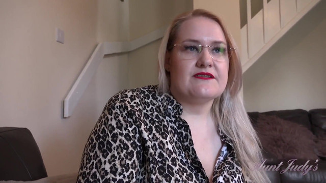 Auntjudys - Your Busty BBW Sex Therapist Becky Sucks Your Cock