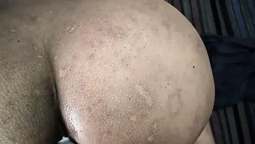 My boss's son saw me fingering my pussy and then made my sweet pussy