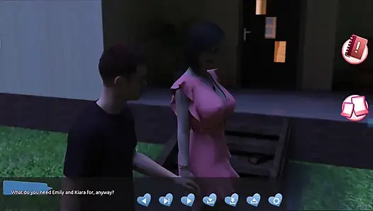 Ateşlilere yardım ediyorum #4 - Johanne bir ağaca bağlı olarak uyandı ve... Ona sakso çekiyor... Belle ve Stacy birbirleriyle oynamış.