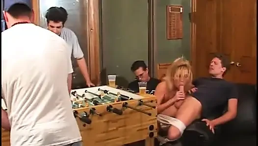Innocent gameplay turns to randy threesome