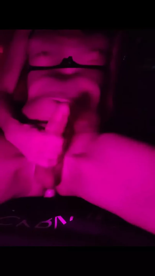 Bangin on my dildo in my van