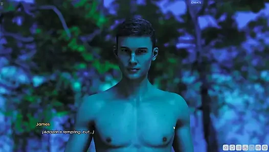 James Having Threesome With Two Evil Girls In Forest