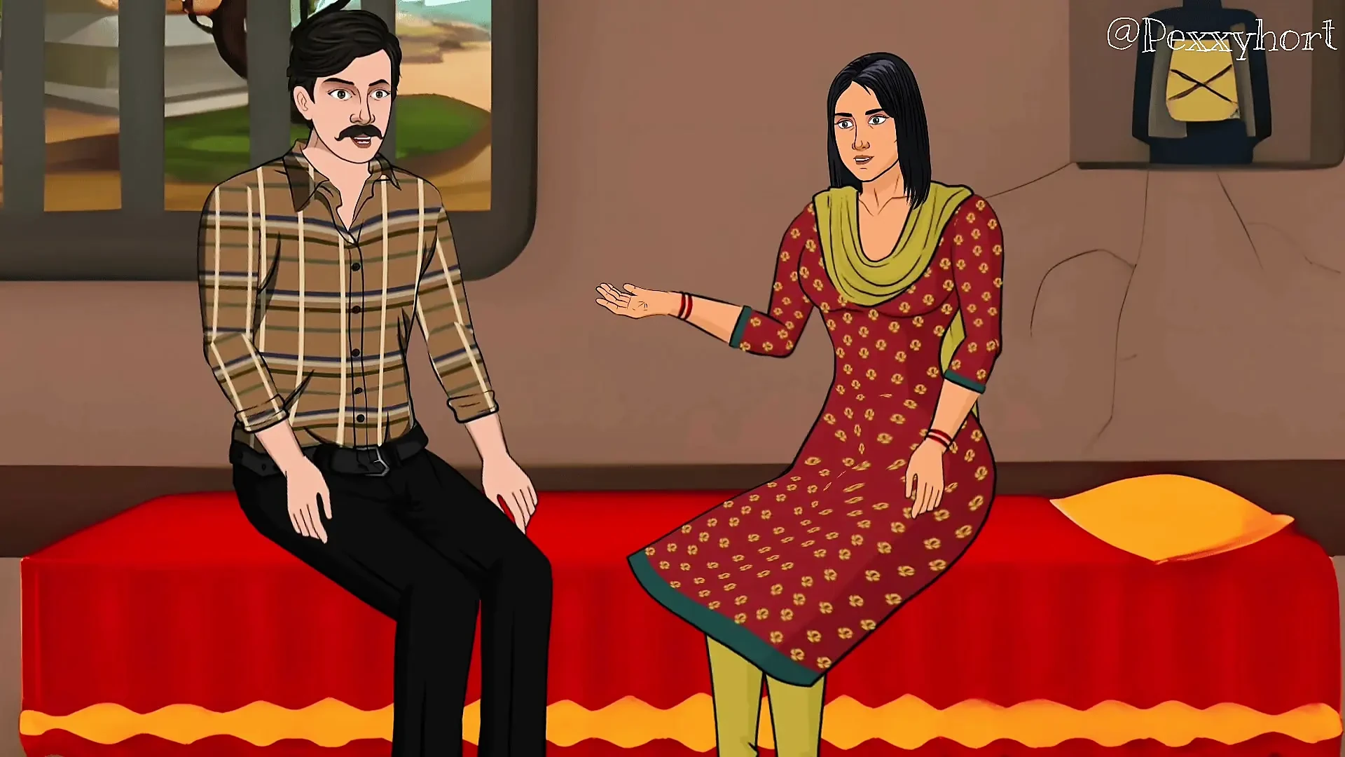 Desi Village Girl And Office Manager Video