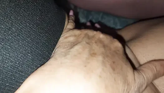 Mature wife calls her younger neighbor in the evening to fuck her when her husband is not home