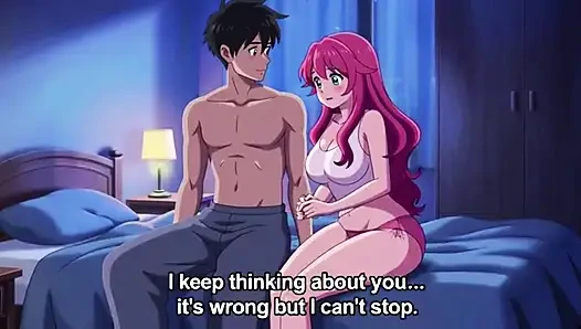 Сводная сестра приходит в комнату сводного брата в полночь, 3D аниме