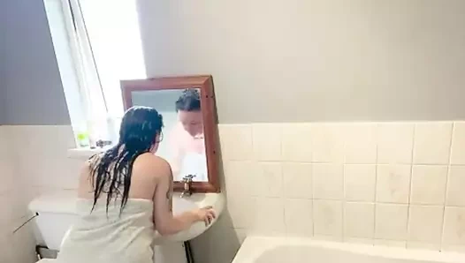 Busty British team secret cam recording