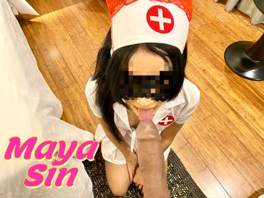 Desi Nurse Slut Sucks Cock, Rims Ass & Gets Fucked Like A Whore In Uniform - Maya Sin